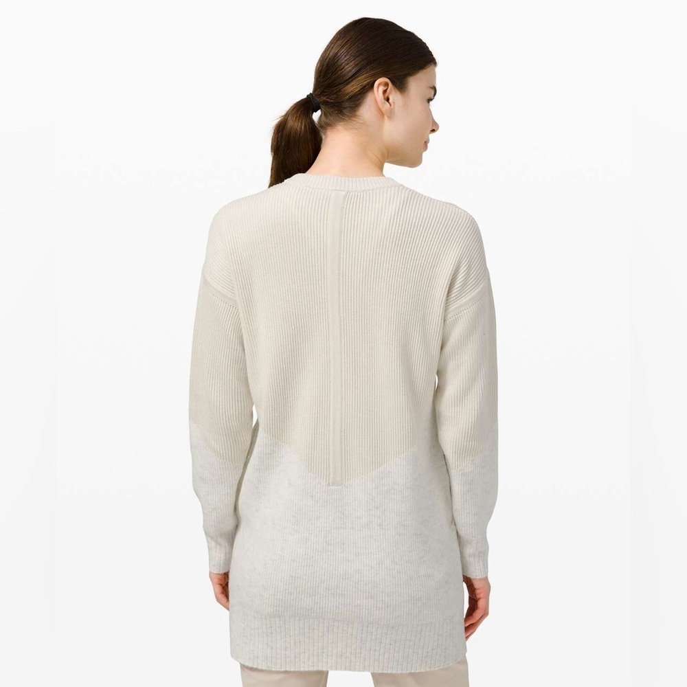 Lululemon Restful Intention Sweater in Light/Heathered Light Ivory size m - Picture 3 of 10